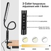 image:imageJODSONE LED Manicure Table Lamp for Nail Techs 360Adjustable Gooseneck Arm Professional Nail Desk Light Dimmable 3 Color Temps for Gel Nails Art White