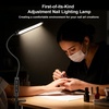 image:imageJODSONE LED Manicure Table Lamp for Nail Techs 360Adjustable Gooseneck Arm Professional Nail Desk Light Dimmable 3 Color Temps for Gel Nails Art White