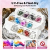 image:imageJODSONE Marble Nail Polish Blooming Marble Ink Gel for Nails 12 Colors Blue Purple Pink Ink Magic Watercolor Blooming Marble Effects Gel Nail Polish at Home DIY Nail Art Flower Design