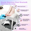 image:imageJODSONE Pedicure Foot Rest for Nails Tech with Soft CushionPedicure StoolNail StandDetachable Stainless Manicure Foot Rest for Home and Salon Use Pedicure Station