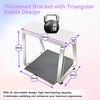 image:imageJODSONE Pedicure Foot Rest for Nails Tech with Soft CushionPedicure StoolNail StandDetachable Stainless Manicure Foot Rest for Home and Salon Use Pedicure Station