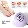 image:imageJODSONE Pink U V Nail Lamp for Gel Nail Polish Manicure Light with 4 Timers amp Automatic Sensor Nail Dryer Curing LED LightM5MPurple