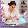 image:imageJODSONE Pink U V Nail Lamp for Gel Nail Polish Manicure Light with 4 Timers amp Automatic Sensor Nail Dryer Curing LED LightM5MPurple