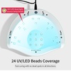 image:imageJODSONE Pink U V Nail Lamp for Gel Nail Polish Manicure Light with 4 Timers amp Automatic Sensor Nail Dryer Curing LED LightM5mlight Green