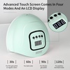image:imageJODSONE Pink U V Nail Lamp for Gel Nail Polish Manicure Light with 4 Timers amp Automatic Sensor Nail Dryer Curing LED LightM5mlight Green