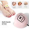 image:imageJODSONE Pink U V Nail Lamp for Gel Nail Polish Manicure Light with 4 Timers amp Automatic Sensor Nail Dryer Curing LED LightM5mpink