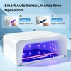 image:imageJODSONE Professional Nail Curing Lamp High Power U V LED Gel Nail Lamp with Arm Rest Magnetic Detachable Tray 4 Timer Modes LCD Display Infrared Sensor