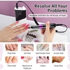 image:imageJODSONE Professional Nail Drill 45000 RPM Rechargeable Nail File for Nail Gel Removal Low Noise Portable for Home and Salon