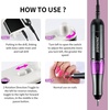 image:imageJODSONE Professional Nail Drill 45000 RPM Rechargeable Nail File for Nail Gel Removal Low Noise Portable for Home and Salon