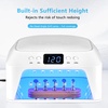 image:imageJODSONE U V LED Nail Lamp with Hand Pillow Large Space for Salon Portable Handle Front and Rear Dual Display Professional Nail Lamp Fast Drying Gel Nail Polish