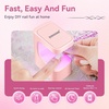 image:imageJODSONE U V Mini Nail Lamp Rechargeable with Timer Cordless Portable LED Light for Fast Curing Gel PolishPink
