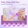 image:imageJODSONE U V Mini Nail Lamp Rechargeable with Timer Cordless Portable LED Light for Fast Curing Gel PolishQ6purple
