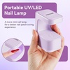 image:imageJODSONE U V Mini Nail Lamp Rechargeable with Timer Cordless Portable LED Light for Fast Curing Gel PolishQ6purple
