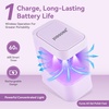 image:imageJODSONE U V Mini Nail Lamp Rechargeable with Timer Cordless Portable LED Light for Fast Curing Gel PolishQ6purple