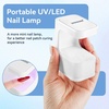 image:imageJODSONE U V Mini Nail Lamp Rechargeable with Timer Cordless Portable LED Light for Fast Curing Gel PolishQ6white