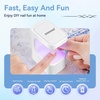 image:imageJODSONE U V Mini Nail Lamp Rechargeable with Timer Cordless Portable LED Light for Fast Curing Gel PolishQ6white