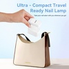 image:imageJODSONE U V Mini Nail Lamp Rechargeable with Timer Cordless Portable LED Light for Fast Curing Gel PolishQ6white