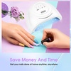 image:imageJODSONE U V Mini Nail Lamp Rechargeable with Timer Cordless Portable LED Light for Fast Curing Gel PolishSUN1G