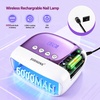 image:imageJODSONE U V Mini Nail Lamp Rechargeable with Timer Cordless Portable LED Light for Fast Curing Gel PolishZ18