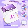 image:imageJODSONE U V Mini Nail Lamp Rechargeable with Timer Cordless Portable LED Light for Fast Curing Gel PolishZ18