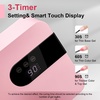 image:imageJODSONE U V Nail Lamp Rechargeable Portable with 3 Timers and LCD Display Screen for Cordless Nail Dryer Gel PinkH10pink