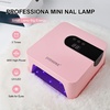 image:imageJODSONE U V Nail Lamp Rechargeable Portable with 3 Timers and LCD Display Screen for Cordless Nail Dryer Gel PinkH10pink