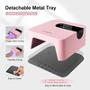 image:imageJODSONE U V Nail Lamp Rechargeable Portable with 3 Timers and LCD Display Screen for Cordless Nail Dryer Gel PinkH10pink