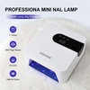 image:imageJODSONE U V Nail Lamp Rechargeable Portable with 3 Timers and LCD Display Screen for Cordless Nail Dryer Gel PinkWhite
