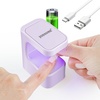 image:imageJODSONE U V Mini Nail Lamp Rechargeable with Timer Cordless Portable LED Light for Fast Curing Gel PolishQ6purple