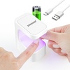 image:imageJODSONE U V Mini Nail Lamp Rechargeable with Timer Cordless Portable LED Light for Fast Curing Gel PolishQ6white