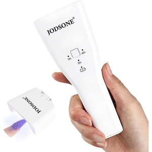 image:imageJODSONE Cordless Mini U V Portable Handheld Nail Lamp Rechargeable Model with LED Display Fast Drying for Home TravelingLampwhite Handheldsensor
