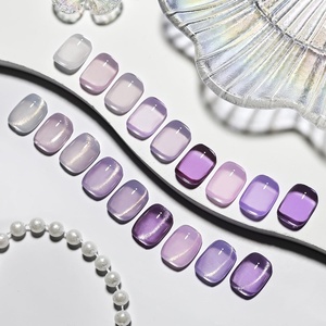 image:imageJODSONE Gel Nail Set 203 Colors High Shine Gorgeous Gel Polish Base Top Matte Coat Nice Gifts Show Charm10SETJellyPurple
