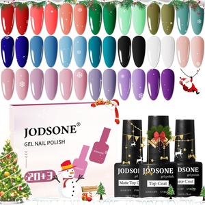 image:imageJODSONE Gel Nail Set 203 Colors High Shine Gorgeous Gel Polish Base Top Matte Coat Nice Gifts Show Charm23SET01B