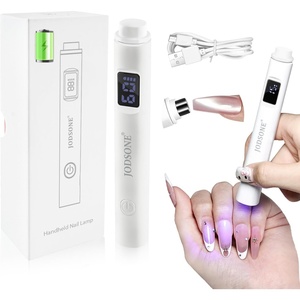 image:imageJODSONE Handheld U V Light for Gel Nails Portable Mini Nail Dryer Cordless Rechargeable USB Nail Dryer for Fast Curing for Home DIY Manicure Nail Art WhiteWhite