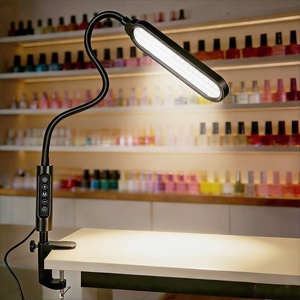 image:imageJODSONE LED Manicure Table Lamp for Nail Techs 360Adjustable Gooseneck Arm Professional Nail Desk Light Dimmable 3 Color Temps for Gel Nails Art White