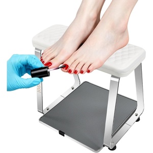 image:imageJODSONE Pedicure Foot Rest for Nails Tech with Soft CushionPedicure StoolNail StandDetachable Stainless Manicure Foot Rest for Home and Salon Use Pedicure Station