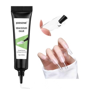 image:imageJODSONE Semi Solid Nail Glue for Press on Nails Newly Upgraded Quick Drying 10g for Nail Tips and Fake Acrylic Nails Tips Salon Art DIY at Home No Need U V Light Cured