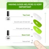 image:imageJODSONE 10ml Gel Nail Polish Black Gel Polish with 10ml Base Coat Top Coat