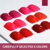 image:imageJODSONE 10ml Red Gel Nail Polish Set 6Colors and Base Coat Top Coat