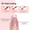 image:imageJODSONE 4 Bottles of 10ml Capacity Builder Gel Nail Set and 10ml Base Coat Top Coat