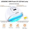 image:imageJODSONE Gel Nail Polish Kit with UV Light 18 Colors Gel Nail Polish Set with 150W UV Led Nail Lamp Base Coat Top Coat DIY Home Manicure Tools Nail art Glitters Rhinestones Gift for Women A018