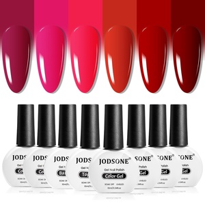image:imageJODSONE 10ml Red Gel Nail Polish Set 6Colors and Base Coat Top Coat