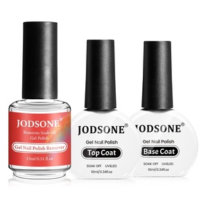 image:imageJODSONE 2 Bottles 10ml Of Top Coat Base Coat and 15ml Gel Nail Remover