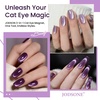 image:imageJODSONE 3in1 Cat Eye Magnet Nail Art ToolPurple Cylindrical amp Round Ball Nail Magnet Pens MultiEffect Magnets for Cat Eye Gel Polish DIY at Home SalonPurple