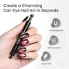 image:imageJODSONE 3in1 Cat Eye Magnet Nail Art ToolPurple Cylindrical amp Round Ball Nail Magnet Pens MultiEffect Magnets for Cat Eye Gel Polish DIY at Home SalonBlack