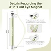 image:imageJODSONE 3in1 Cat Eye Magnet Nail Art ToolPurple Cylindrical amp Round Ball Nail Magnet Pens MultiEffect Magnets for Cat Eye Gel Polish DIY at Home SalonGreen