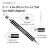 image:imageJODSONE 3in1 Cat Eye Magnet Nail Art ToolPurple Cylindrical amp Round Ball Nail Magnet Pens MultiEffect Magnets for Cat Eye Gel Polish DIY at Home SalonBlack
