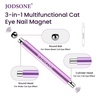 image:imageJODSONE 3in1 Cat Eye Magnet Nail Art ToolPurple Cylindrical amp Round Ball Nail Magnet Pens MultiEffect Magnets for Cat Eye Gel Polish DIY at Home SalonPurple