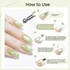 image:imageJODSONE 3in1 Cat Eye Magnet Nail Art ToolPurple Cylindrical amp Round Ball Nail Magnet Pens MultiEffect Magnets for Cat Eye Gel Polish DIY at Home SalonGreen