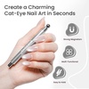 image:imageJODSONE 3in1 Cat Eye Magnet Nail Art ToolSilver Cylindrical amp Round Ball Nail Magnet Pens MultiEffect Magnets for Cat Eye Gel Polish DIY at Home Salon